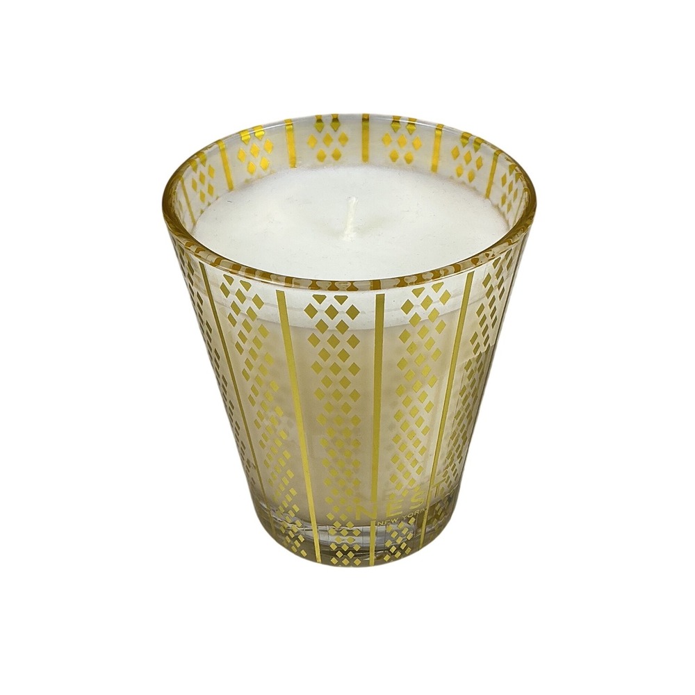 NEST New York Holiday Scented Candle 8.1 oz Gold Glass Jar Pomegranate Pine
